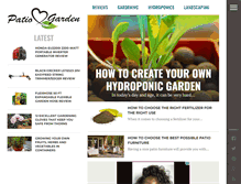 Tablet Screenshot of patiogardenideas.com